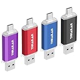 THKAILAR 4個セット 32GB USBメモリ タイプC 2in1 USB 3.1 フラッシュドライブ Type-C Type-A デュアルメモリースティックOTG USBメモリ外付けメモリスマホ PC ノートパソコンなど対応