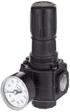 Dixon R74G-6RG Norgren Series Regulator with Gauge, 1/2 Size, 220 SCFM, 3/4 Port Size, 5-150 PSI by 