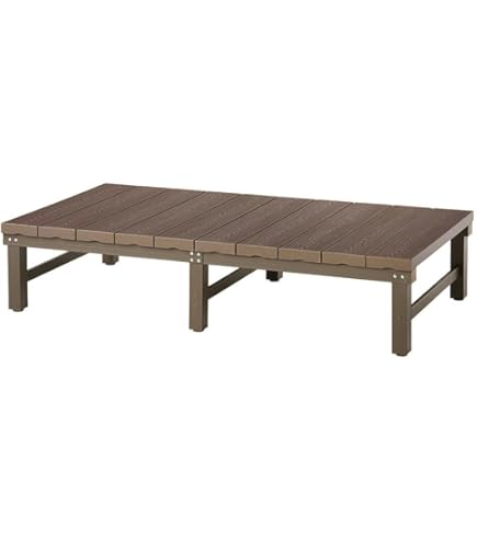 Amazon.co.jp: タカショー 縁台 アルミ縁台 150 W150×D36×H40cm