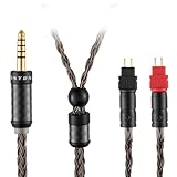 SYRNARN ケーブル 4.4mmプラグ バランス交換用ヘッドホンケーブル ゼンハイザー Sennheiser HD650、HD600、HD580、HD660S、HD58X、Massdrop HD6XX ヘッドホン対応 16コアアップグレード仕様／銀メッキ銅線＆カーボンアルミ合金ハウジング搭載 （1.5m / 5フィート）