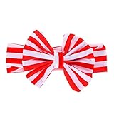 Domybest 子供ヘアバンド コットンのベルト かわいいバラ?びを飾る キャンディの色 ストライプ 写真小道具 出産祝い 誕生日 百日記念 良い弾力性 0-3歳に適して 7色