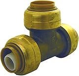 LASCO 19-8070 Magnagrip, Lead Free Brass Push Fit Fitting, Use On PEX, CPVC or Copper Pipe, 7/8 by 5