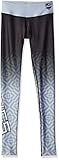 KLEW NHL Los Angeles Kingsレディースグラデーションプリントレギンス、XS、ブラック