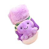 Tonsee 女の子 男の子 可愛い 指なし 手袋 子供用 暖かい 手袋 大人気 グローブ (パープル)