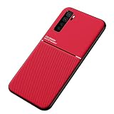 Kepuch Mowen ケース カバー ビルトインメタルプレート対応 Huawei P40 Lite 5G/Nova 7 SE - 赤