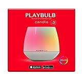 3 Pcs Playbulb Smart Candle Bluetoothカラー変更電池式LEDフレイムレスキャンドルwithタイマースマートフォンApp制御さ;キャンドルホルダー、クリスマスキャンド