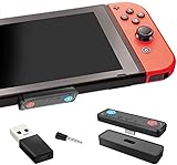 【Bluetooth5.0&aptXLL低遅延】Switch OLED/lite用 Bluetooth オーディオアダプター トランスミッター Bluetoothヘッドセットアダプター 無線 ワイヤレス 超薄型 オーディオアダプター USB-C Bluetoothレシーバー 遅延なし Switch/Switch 有機ELモデル/lite/PS4/PCに対応 (Black)