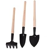 BCP 3-Pieces Set Mini Garden Plant Spade Rake Shovel Indoor Gardening Tool [並行輸入品]