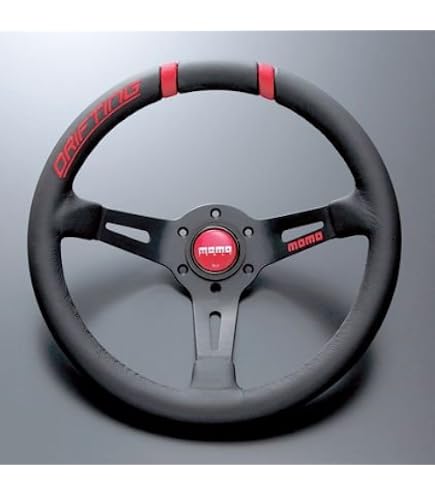 Amazon.co.jp: MOMO Steering Wheel Drifting 35ΦBK Leather Orange