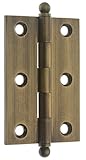 プロフェッショナルグレード品質純正ソリッド真鍮3 " x 2 "キャビネットヒンジby IDH (ペアでの販売) 3" x 2" 83020-005 1