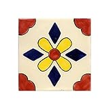 【ノーブランド品】[3月下旬頃～]メキシカンタイル10ｃｍ角6枚セット R8009