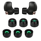 交換用インイヤーヘッドホン 3組 Sony WF-1000XM4対応 パッド入りイヤープラグ インイヤーイヤホン (M、ブラック)