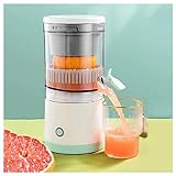 シトラスジューサー 電動 ， コールドプレスジューサー お手入れ簡単 レモン搾り器 ， 柑橘類、りんご、梨用 ジューサー