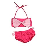 Tavodoo水着　スイムウェア　二点セット　ホルターネック　人気　新品　キッズ　女の子　ベビーガールズ　可愛い　蝶結び付き　リボン付き　ビギニ　水遊び　温泉　キュート　可愛い　春夏　ベビー服　子供服