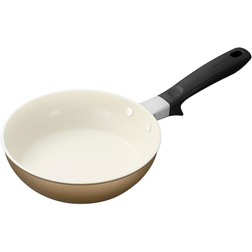 京セラ セラブリッド PFAS 鉛 カドミウム フッ素 不使用 セラミック 加工 フライパン 20cm IH ガス 対応 焦げ付きにくい 油使用 中火以下 ベージュ CF-20C-WBG