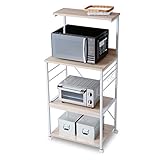 キッチンラック レンジ台 スライド収納 コンセント2口 キャスター付き 幅60cm ホワイト/オーク