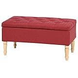 不二貿易 ベンチ 幅80cm 収納付き ワインレッド 33280