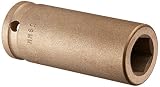Ampco Safety Tools DWI-3/4D19MM Socket, Deep Well Impact, Non-Sparking, Non-Magnetic, Corrosion Resi