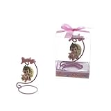 Lunaura Baby Keepsake - Set of 12 "Girl" Baby Sitting on Swing Moon Favors - Pink by Lunaura [並行輸入品]