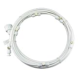 MIRACLE 【 ミスト シャワー 】 熱中症 対策 夏 を 涼しく 快適 に過ごそう!! エコ 打水 効果 霧 水 庭 ガーデン ( ホワイト 9m ) MC-MISTSW-9-WH