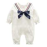 エルフ ベビー(Fairy Baby)ベビー服 長袖 女の子ロンパース カバーオール お宮参り 結婚式服 蝶結び付き 可愛い ホワイト 73cm