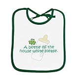 Baby Bib ' Theの家のボトルホワイトPlease '印刷