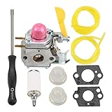 B Blesiya キャブレター アセンブリ Poulan Weedeater用　燃料フィルター プライマーバルブ 燃料ライン