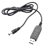 5Vから 9V/12V 昇圧 ブーストケーブル USBアダプターケーブル 長さ約1メートル (5Vから9Vへ)