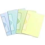 プラス クリアファイル A4縦 20ポケット Pasty smart ミルキースカッシュ 4色組