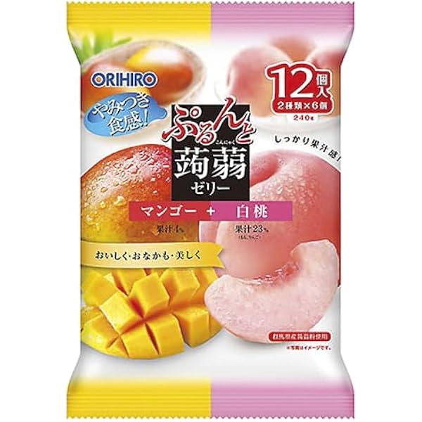 Amazon.co.jp: オリヒロ ぷるんと蒟蒻ゼリーパウチ マスカット+