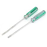 uxcell 　5mmx125mm マイナスドライバー　5mm スロット付きビット　プラスチック製のハンドル 2個入