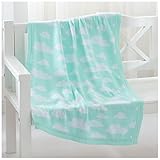 NEWSHONE Knitted Kid Baby Blanket (Light blue) [並行輸入品]
