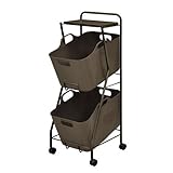 ［K line］ランドリーワゴンフ-FRAMES&amp;SONS+plus A studio (ブラウン)