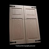 Cafeドア( Prefit for 32 " Finished Opening ) Raised 4パネルオークカスタマイズwith Hand Hammered錬鉄アクセント – Saloonウエス