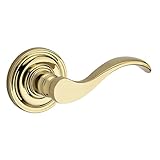 Baldwin HD.CUR.R.TRR.003 Curve Right-Handed Half-Dummy Lever with Traditional Round Rose, Polished B