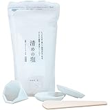 神棚の里(Kamidananosato) 簡単八角盛り塩セット 清めの塩500ｇ+固め器+八角皿2枚入り ホワイト 小