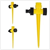 Zyurong 1/2 Inch DN15　360度散水式スプリンクラー　上部　挿入式　回転散水スプリンクラー　庭用　芝生 植物 農作物 散水 水やり 便利 灌漑ツール 圧力スプリンクラー　プラスッチ