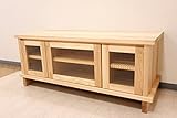 タモ無垢材を使ったテレビボード ＴＶ台 Ａ型 幅1350mm×高さ490mm　天厚３０mm　【国産・無垢材・手作り家具】
