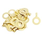 20 Pcs 5mm Dia. Wire Non Insulated Ring Crimp Terminal Connectors 10mm [並行輸入品]