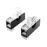 uxcell ヒューズホルダーベース クリアカバー　FS-10 6mm x 30mm　 AC 110V 10A 　2個入り