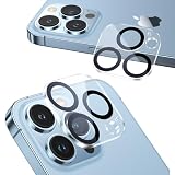 NIMASO カメラフィルム iPhone 13 Pro 用/iPhone 13 Pro Max 用 カメラ レンズ 保護カバー 全面保護 黒縁取り 露出オーバー防止 2枚入り クリア NCM21H312