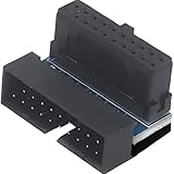【スモールラボ】USB3.0 19pin/20pin 90度 角度変更アダプター マザーボード (凸外側)