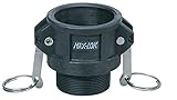 フルネスジャパン MAX-LOK 雄ネジカプラー ポリプロピレン製 2インチ MAX-B-2P カムロック