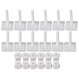 BQLZRホワイトプラスチック3.9 X 3.9 CMトイレ便座ヒンジネジナットEasy Fitting正方形カバーパックof 6