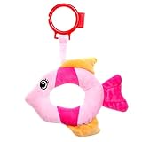 giftshop101 6 " umpha魚ソフトPlush Baby Rattle Baby Toy – ピンク