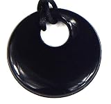 Trulyunique Mom Donut Teething Pendant Necklace - Black - Upper Donut [並行輸入品]