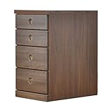 アルファタカバ 押し入れ用すき間収納(奥行55cm) 2.5cm刻み選べる押入れ収納 すきま収納 幅37.5cm4段(高さ68cm)ブラウン