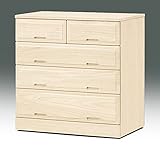 移動が楽な隠しキャスター付　国産　総桐クローゼットチェスト　幅７５　４段