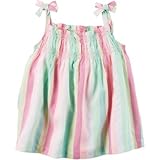 Carter's(カーターズ) スモックドネオンストライプタンクトップ マルチ トップス半袖Tシャツ 18ヶ月【並行輸入】