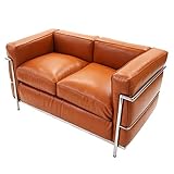 コルビジェデザイン LC2 2P 本革 キャメル コルビュジェデザイン コルビジエデザイン コルビュジエデザイン COMFORT 2人掛け ダブルソファ ラブソファ モダン 家具 おしゃれ ソファ デザイナーズ 椅子 リビング ソファー s